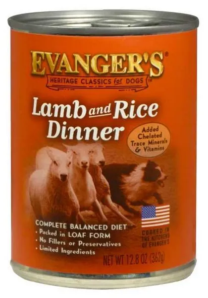 12/12.5oz Evanger's Complete Classic Lamb & Rice Dinner For Dogs - Treat